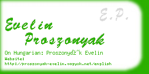 evelin proszonyak business card